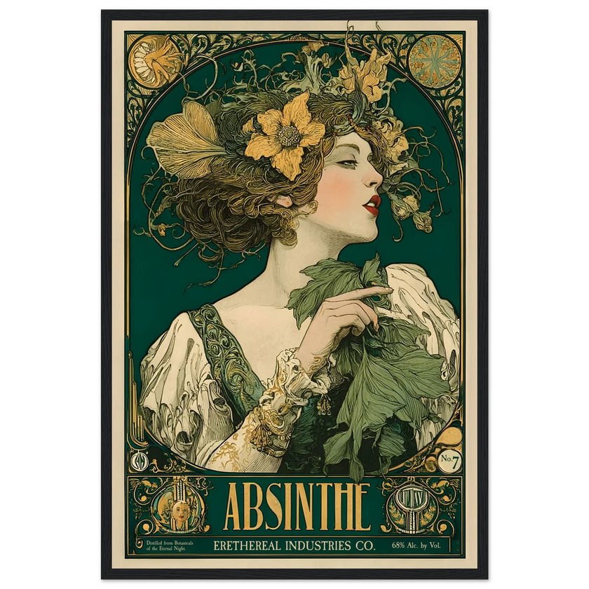 L’Absinthe d’Ombre - Poster & Framed Print