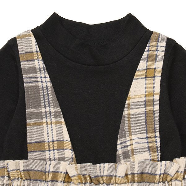 西松屋 ELFINDOLL ビエラレイヤード風長袖ワンピース 正規品