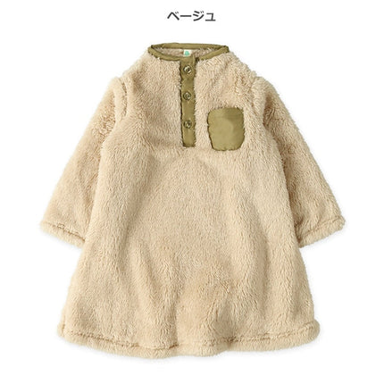 西松屋 ELFINDOLL ナッピングフリース長袖ワンピース 正規品