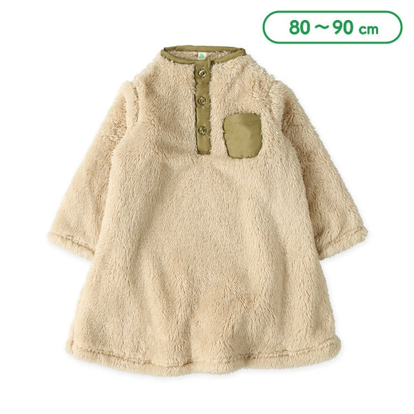 西松屋 ELFINDOLL ナッピングフリース長袖ワンピース 正規品