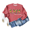 Women's Christmas Printed Long Sleeved  Pullover Sweatshirt