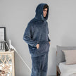 Men's Hooded Warm And Thickened Pajamas Suit