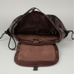 MET Two Adjustable Strap Leather Backpack. Premium Rucksack with Tech Sleeve
