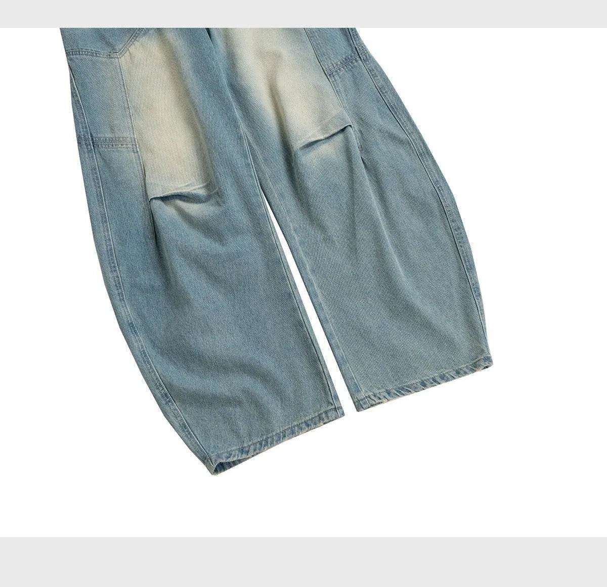 Washed Distressed Design Baggy Jeans Pant For Men And Women