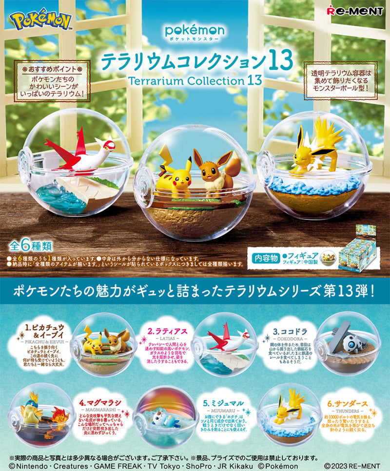 Pokemon Terrarium Collection 13 (1 Random Box) (Re-ment Blind Box)