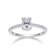 Pleasure - A Wedding Ring Set With Top-quality Moissanite S925 Silver And Platinum-plated Diamond Can Be Inspected With A Diamond Pen