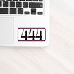 444 Angel Number Vinyl Affirmation Sticker