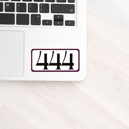 444 Angel Number Vinyl Affirmation Sticker