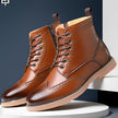 Men's British Martin Boots – High-Top Business Casual Leather Shoes