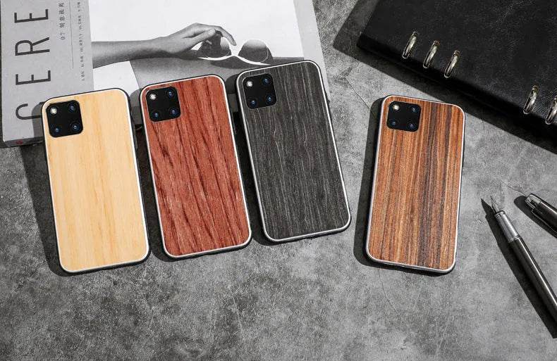 Compatible  Solid Wood Phone Case