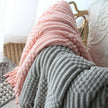 Nordic Knitted Blanket Woolen Blanket Blanket Bubble Blanket Sofa Blanket