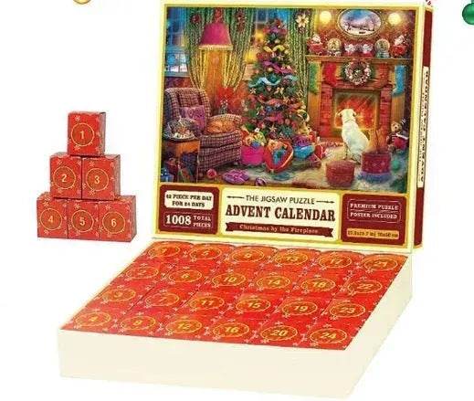 New 24 Boxes Unique Christmas Advent Calendar  2024 Jigsaw Puzzle