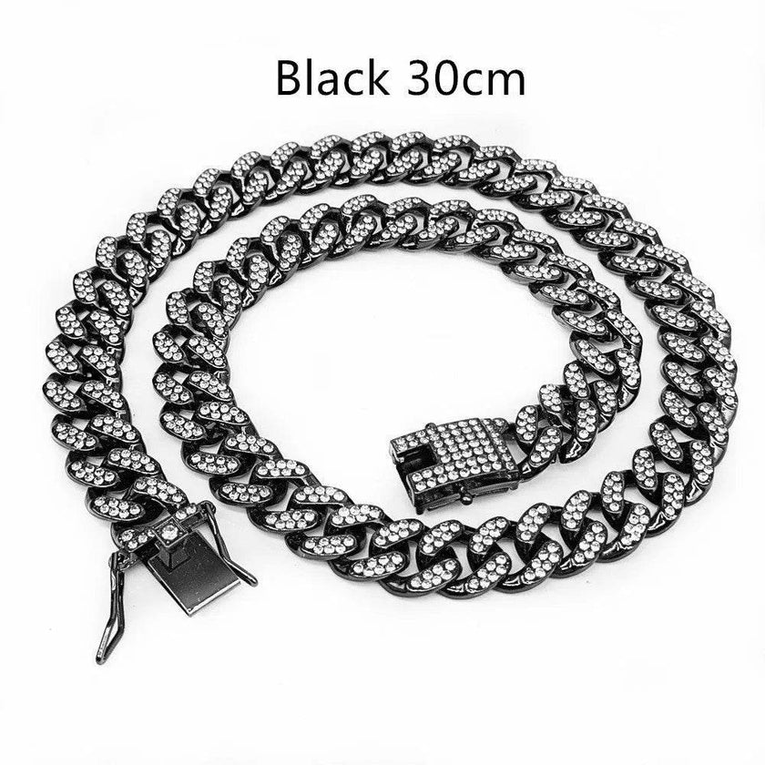 Zinc Alloy Wide Hip Hop Cuban Link Chain Necklace