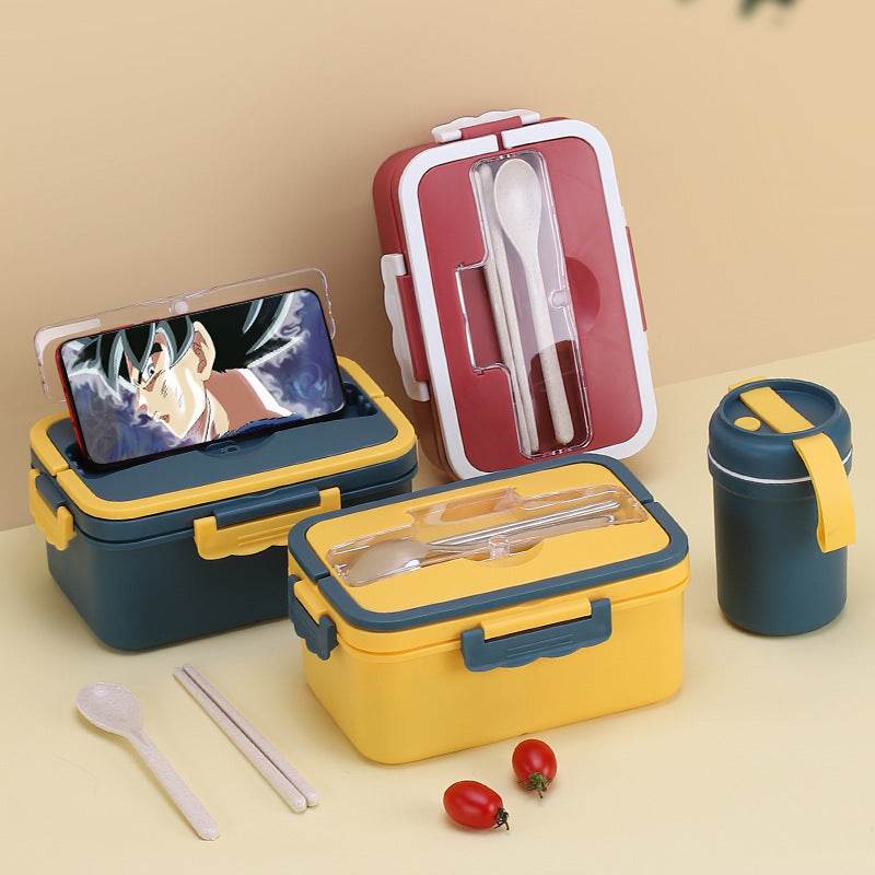 Microwave-Safe Stainless Steel Lunch Box for Work and School
