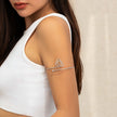 Hip-hop Spiral Stone Open Arm Bracelet – Electroplated Iron Tassel Circle Jewelry