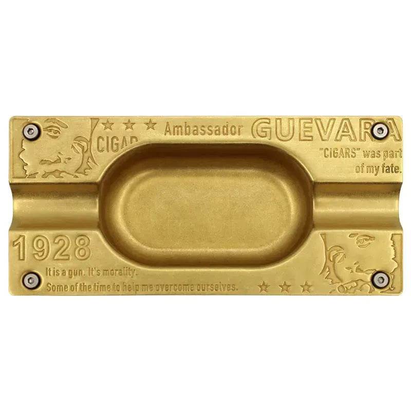 Metal Gold and Silver 2 slot Cigar Ashtray