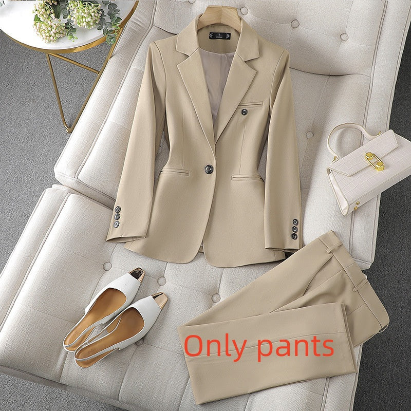 Women's Temperament Office Suit Set – Jacket & Pants, 3 Colors, S–4XL (Canada & USA)
