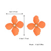 Colorful Flower Stud Earrings European And American Summer High Sense