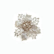 Glitter Artifical Christmas Flowers Christmas Tree Decorations For Home Fake Flowers Xmas Ornaments New Year Decor