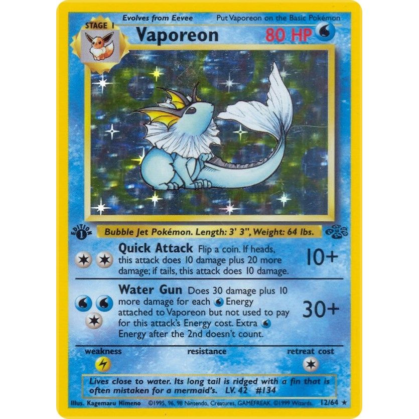 Vaporeon (12) (12/64) (JU)
