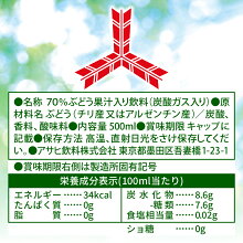 Asahi Mitsuya Fruit's Sweet White Grape (500ML) [Best Before Date: 2026.11]