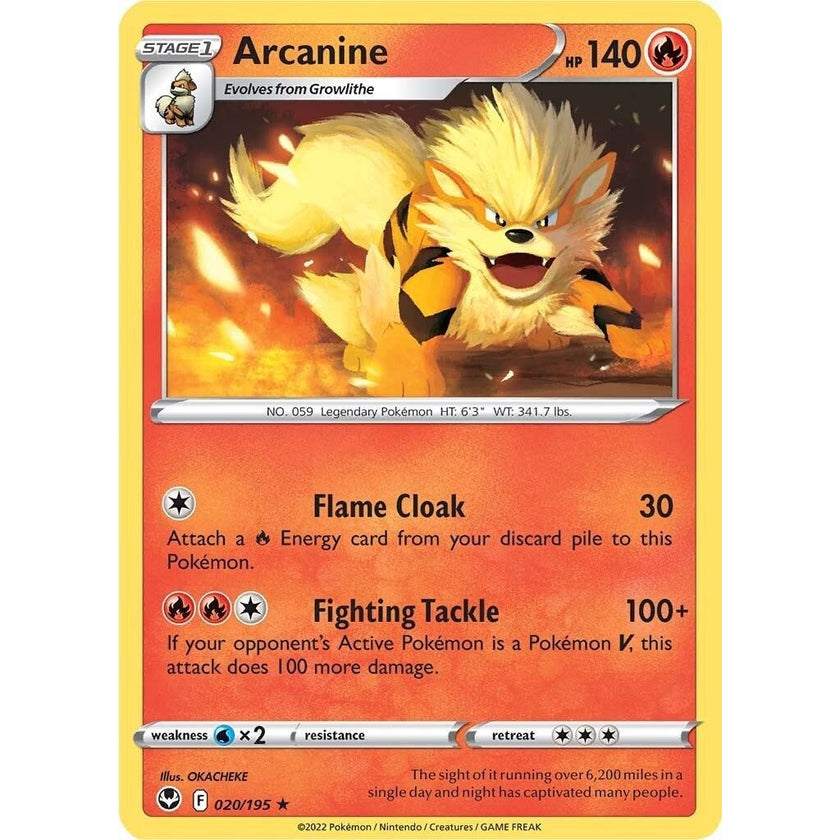 Arcanine (020/195) (SWSH12)