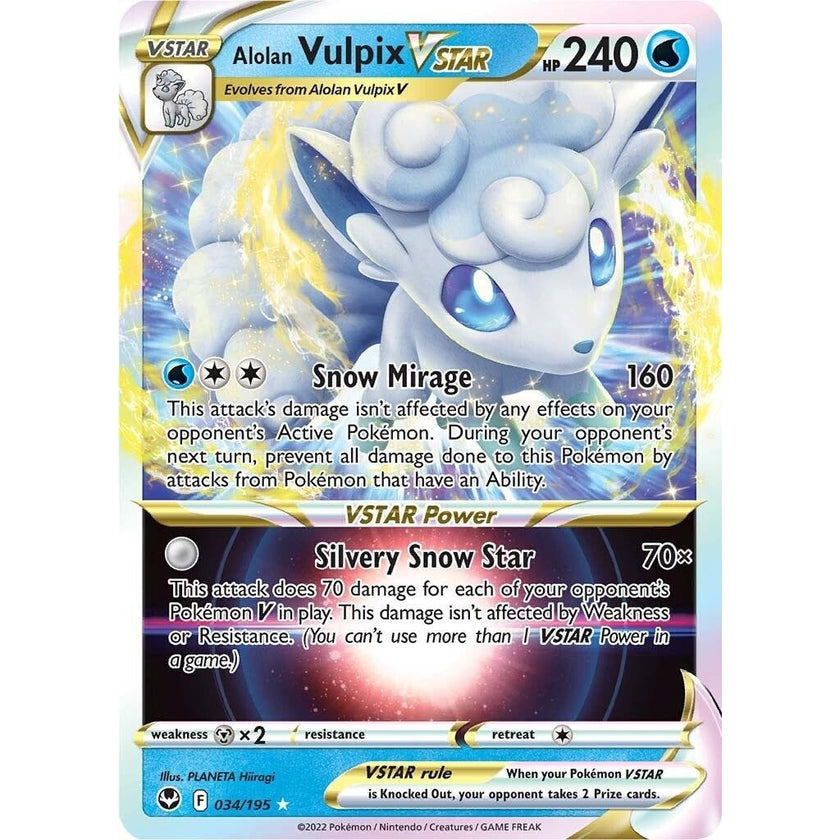 Alolan Vulpix VSTAR (034/195) (SWSH12)