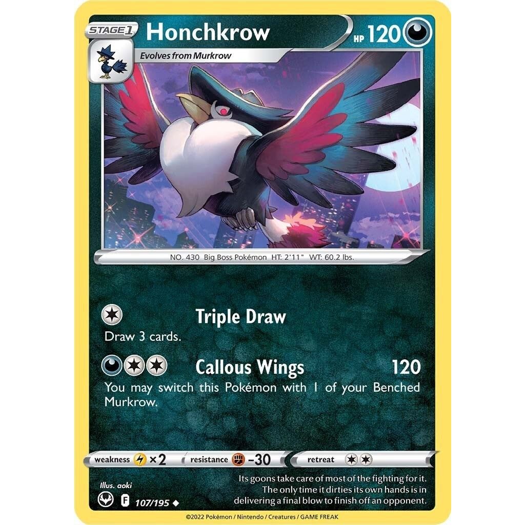 Honchkrow (107/195) (SWSH12)