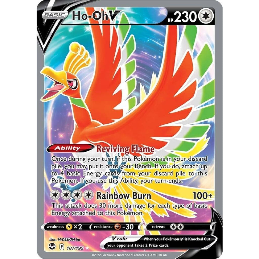 Ho-Oh V (Full Art) (187/195) (SWSH12)