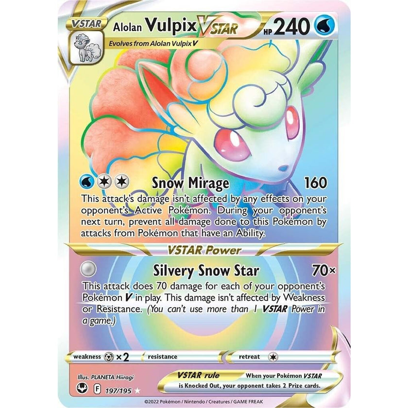 Alolan Vulpix VSTAR (Secret) (197/195) (SWSH12)