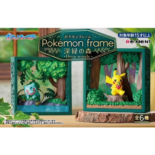 Pokemon Frame: Deep woods (1 Random Box) (Re-ment Blind Box)