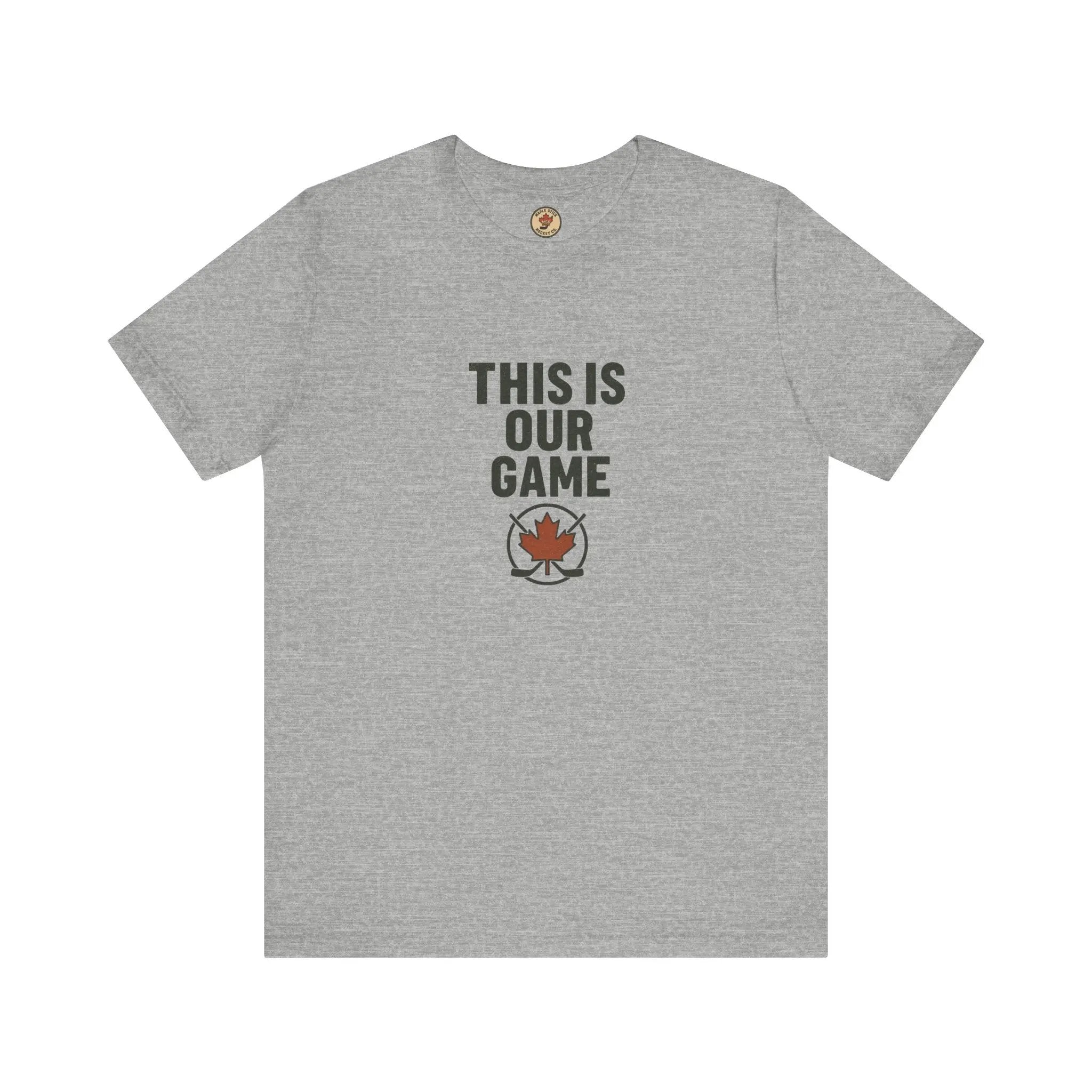 Canada Maple Leaf Hockey T-Shirt – This Is Our Game Tee