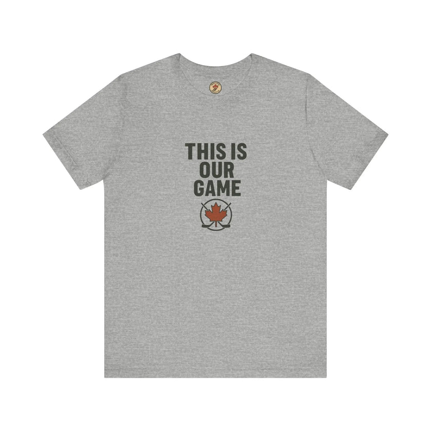 Canada Maple Leaf Hockey T-Shirt – This Is Our Game Tee