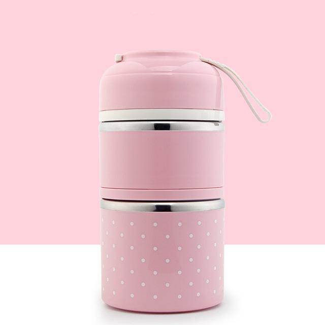 Japanese-Inspired Compartment Lunch Box – Stainless Steel, 1–3 Layer