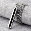 Silver Ball Chain Pendant Necklace for men