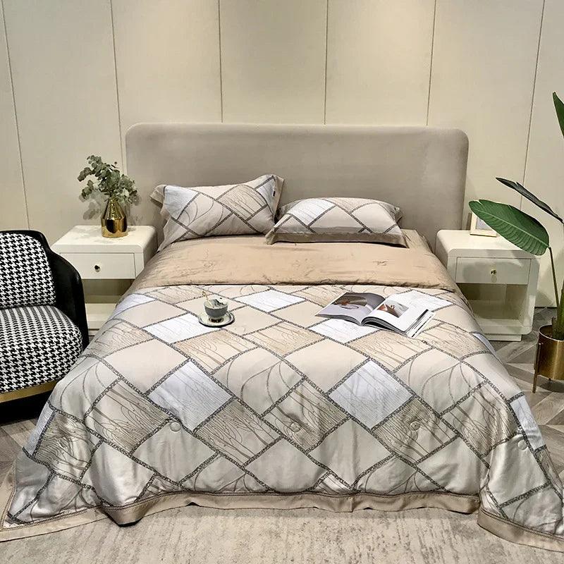 High-end Tencel Summer Cooling Duvet Four-piece Set