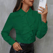 New Long Sleeve Business Work Office  Chiffon Blouse Shirt Women