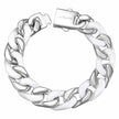 Spliced White Ceramic Cuban Link Chain Bracelet