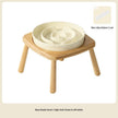 Ceramic Slow Feeder Dog Bowl with Stand, Anti-Choking Tip-Proof