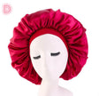 Beauty print Satin Silk Hair Bonnet for sleeping