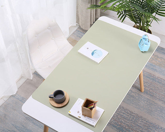 Oversized Desk Pad & Mouse Pad – Dual-Colour PU Leather, Multiple Sizes & Colours