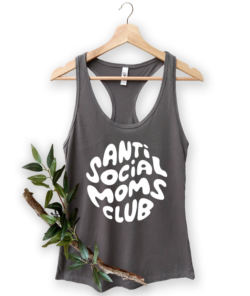 Anti Social Moms Club Racerback Tank Top