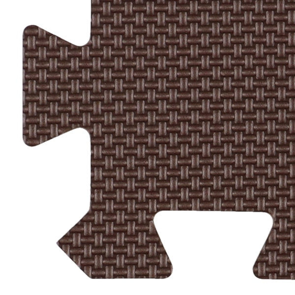 [ ケース販売 ]  SmartAngel  抗菌くみあわせマット外枠（コーナーパーツ）4枚入り（ブラウン）×100個入 [西松屋]【日本出荷】