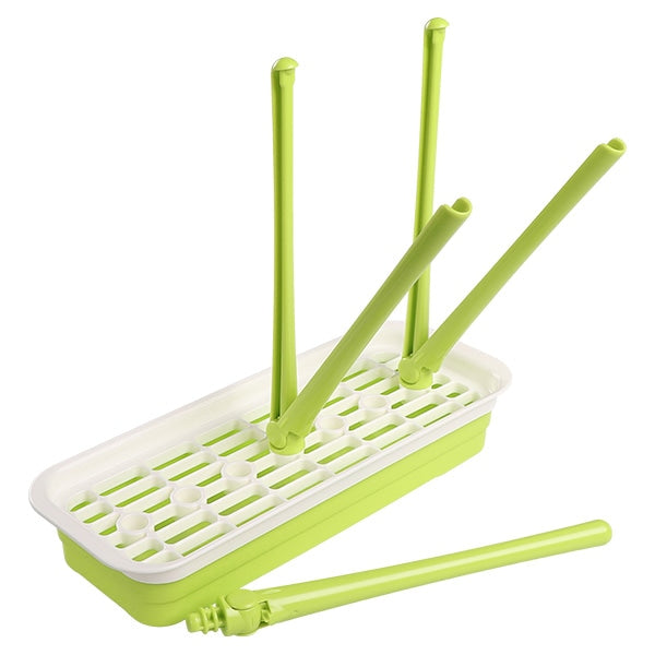 【日本製】[ ケース販売 ]  SmartAngel  抗菌哺乳びん乾燥スタンド（グリーン）×36個入 [西松屋]【日本出荷】