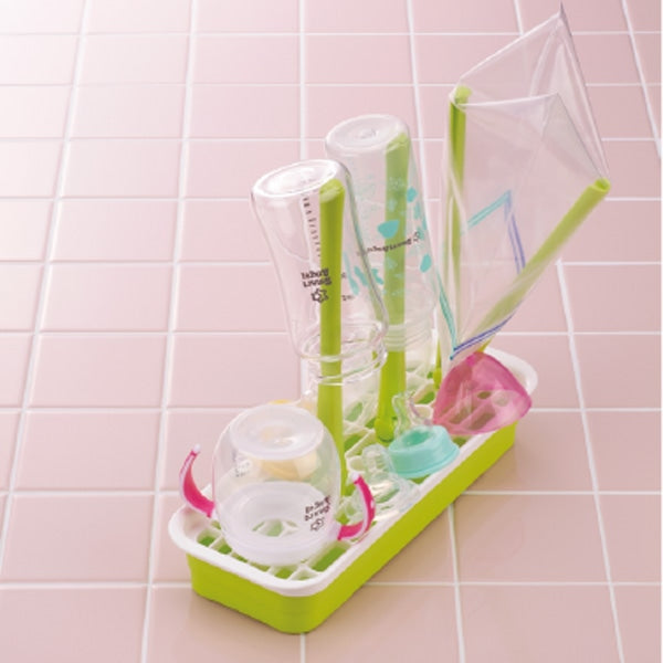 【日本製】[ ケース販売 ]  SmartAngel  抗菌哺乳びん乾燥スタンド（グリーン）×36個入 [西松屋]【日本出荷】