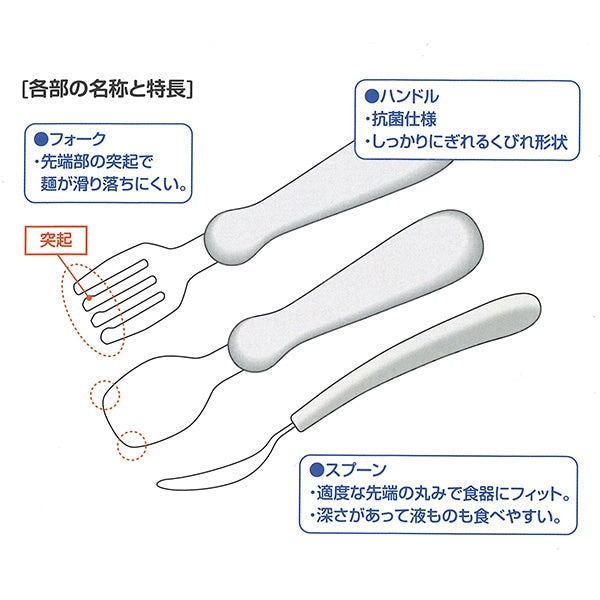 [ ケース販売 ]  SmartAngel  ステンレススプーン＆フォーク 抗菌ケース付き（オレンジ・ピンク）×80個入 [西松屋]【日本出荷】