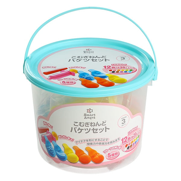 [ ケース販売 ]  SmartAngel  こむぎねんど　バケツセット×12個入 [西松屋]【日本出荷】