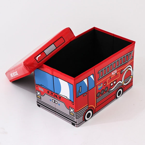 [ ケース販売 ]  SmartAngel  座れるおもちゃ箱 ファイヤーエンジン2×4個入 [西松屋]【日本出荷】