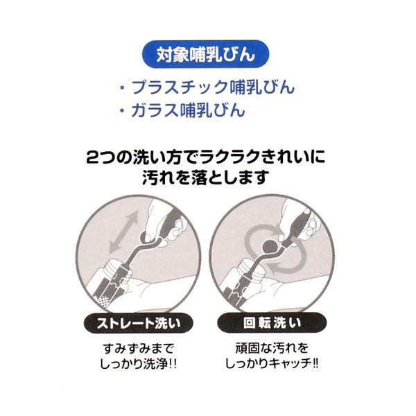 [ ケース販売 ]  SmartAngel  哺乳びん用スポンジブラシ＋乳首ブラシ付×72個入 [西松屋]【日本出荷】