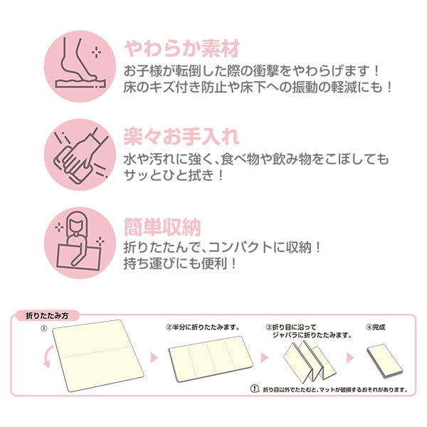 [ ケース販売 ]  SmartAngel  たためるキッズマットM（約150×200cm）×3個入 [西松屋]【日本出荷】